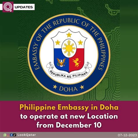 Philippine embassy to operate at new location from Dec 10.